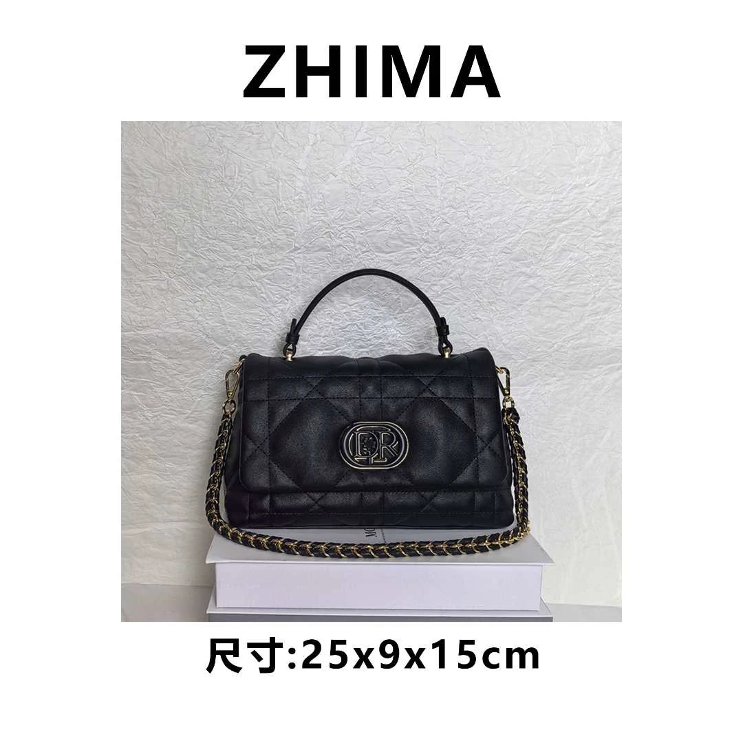 【芝麻集】QYX-98210-黑色休闲时尚百搭腋下女包