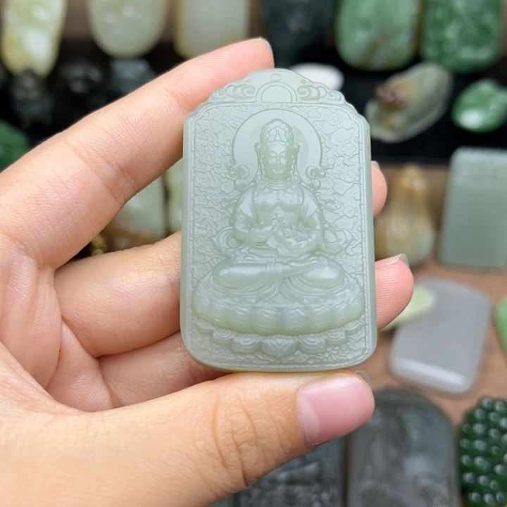 和田玉未镶嵌挂件