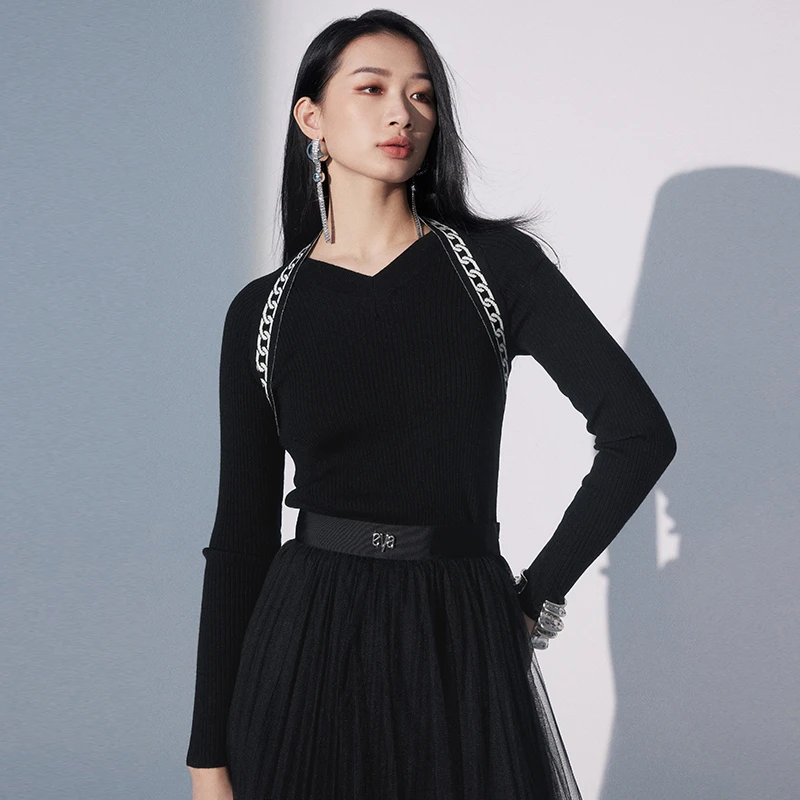 【诗语专属】EVA OUXIU/伊华欧秀毛针织衫E31ZM9502