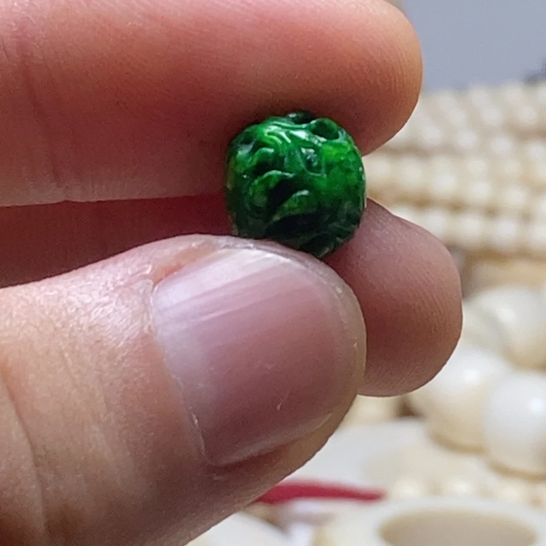 手串/手链/手镯猛犸象牙吞噬绿单珠10mm