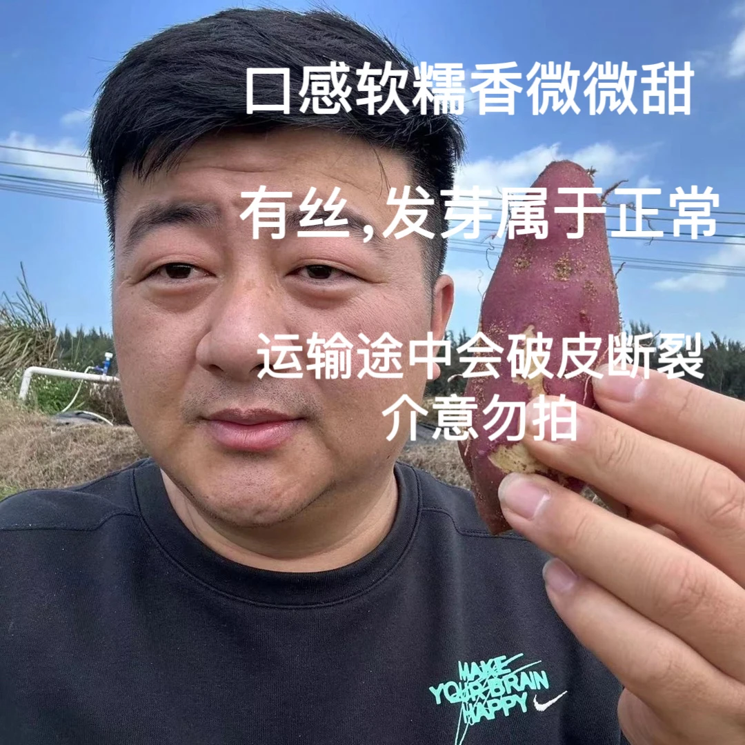 【顺丰】海南地瓜净重5斤 发芽破皮轻微断裂都属正常