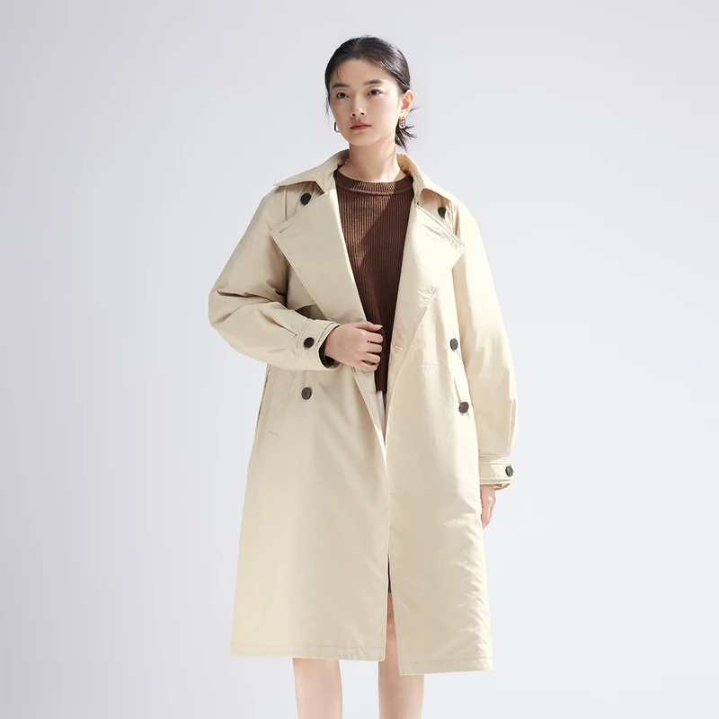 【达人专属】播秋冬双排扣时尚休闲女士翻领羽绒服DDR4RD5263