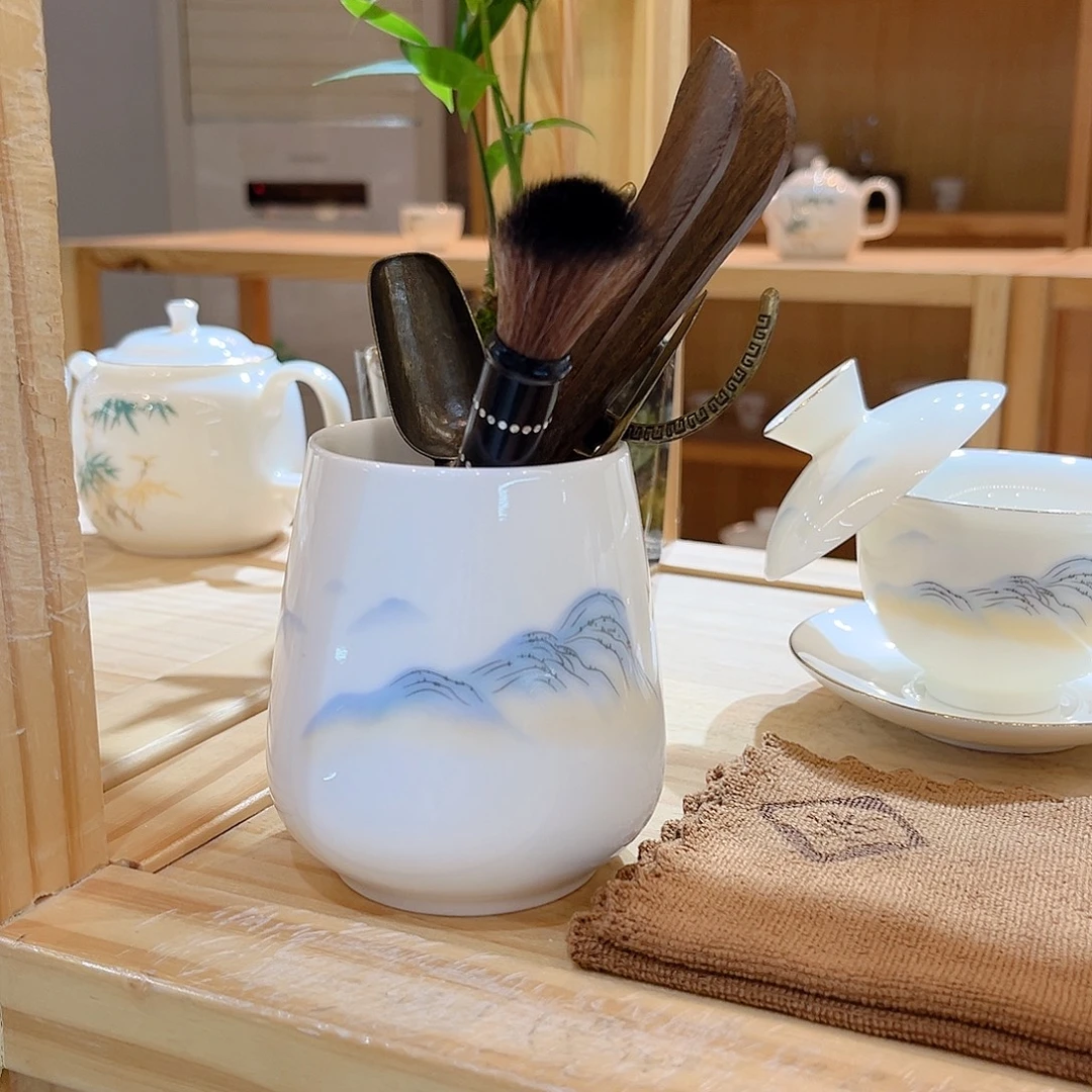 【御瓷斋】羊脂玉瓷茶具套装