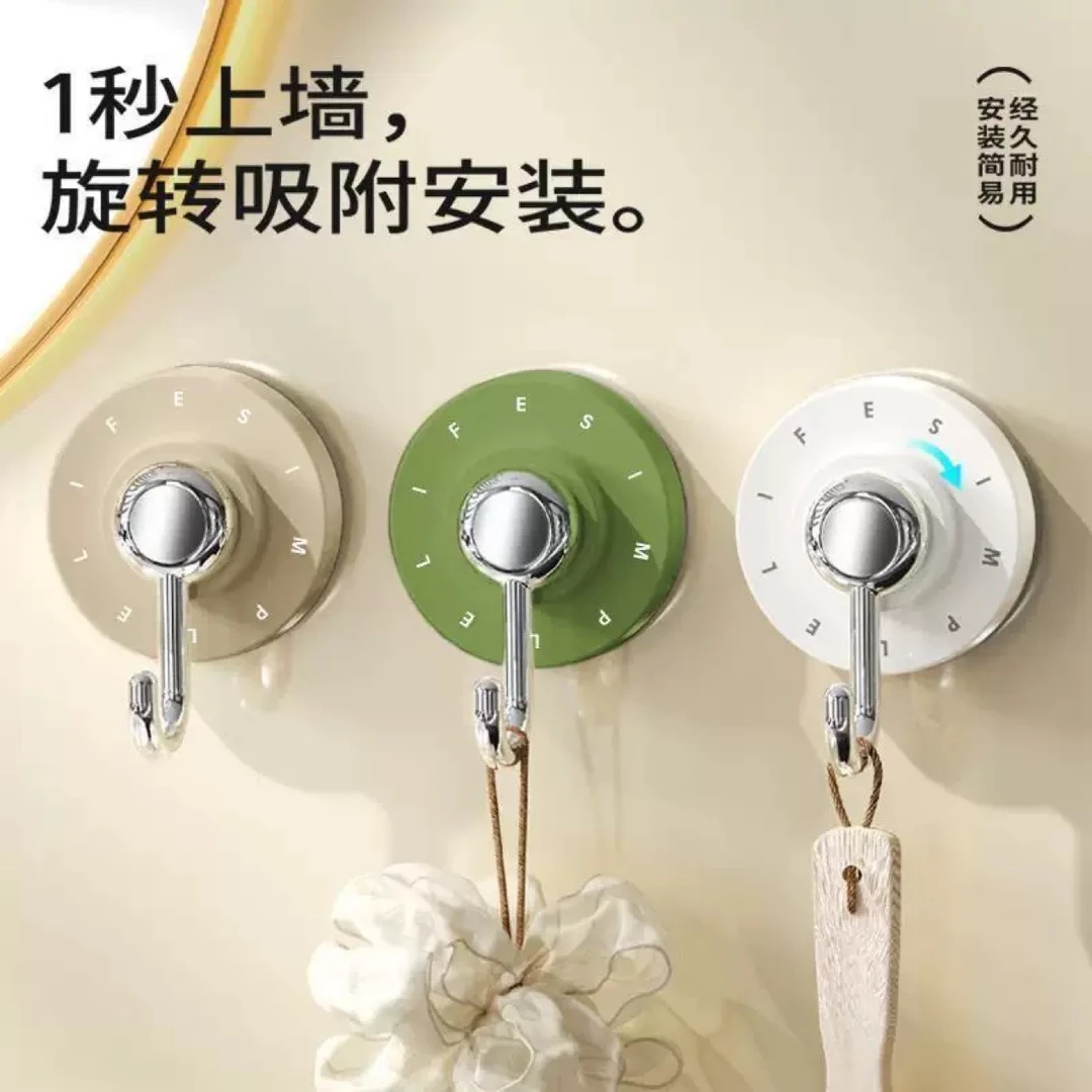 吸盘挂钩强力承重真空免打孔吸盘式粘钩浴室无痕粘胶门后厨房无痕