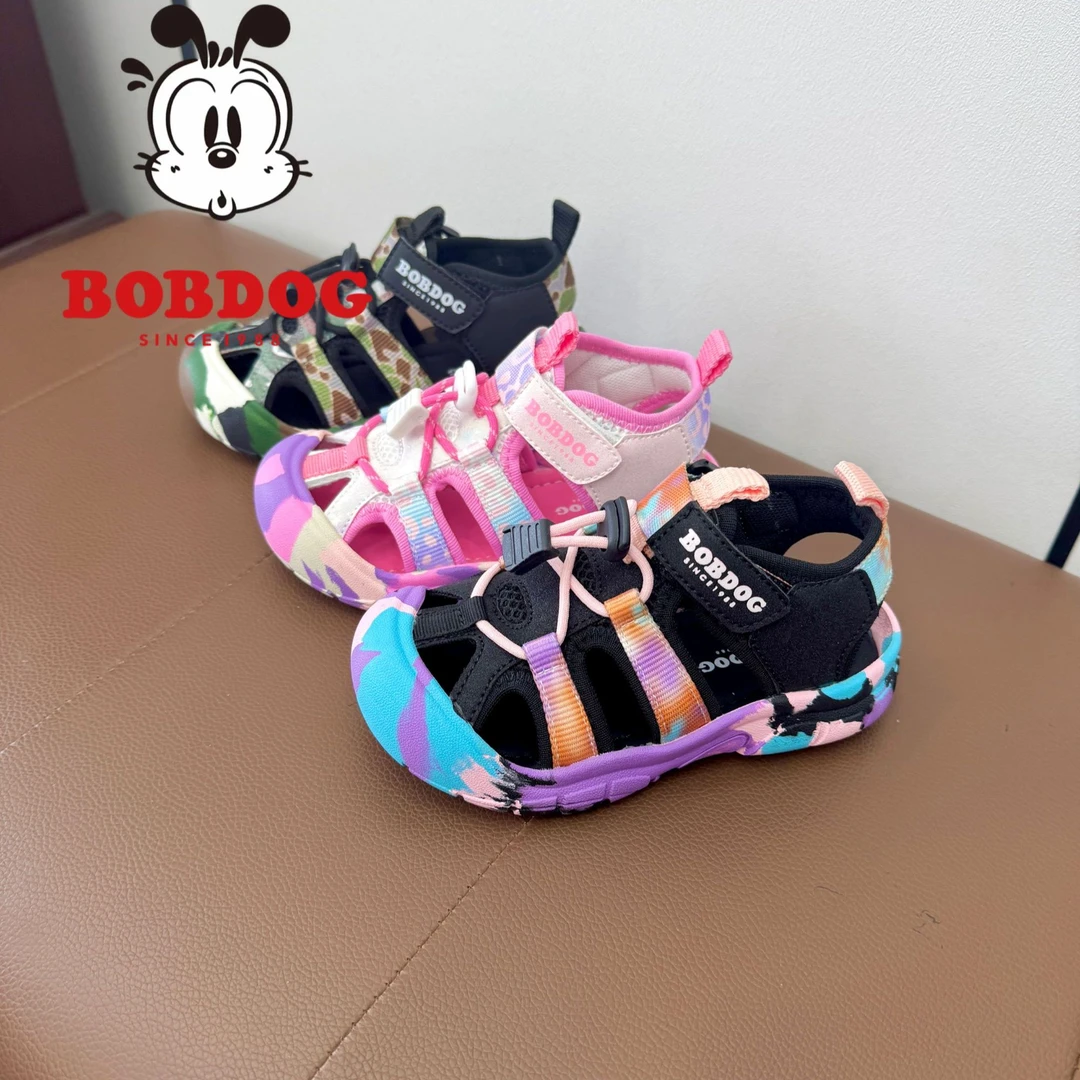 运动凉鞋】巴布豆夏季溯溪鞋新款软底男童女童欧若风透气防滑速干