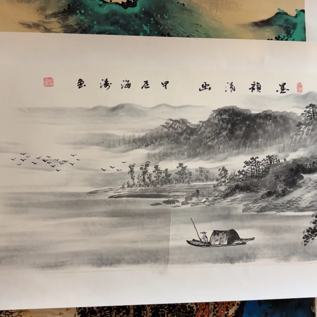 国画国画作品李海涛山水画芯135✖️35