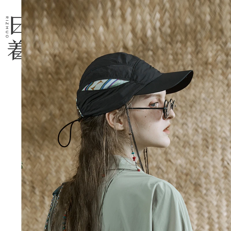 日着原创女装2025年春季新款设计感可拆卸珠链休闲帽子RD1125P0