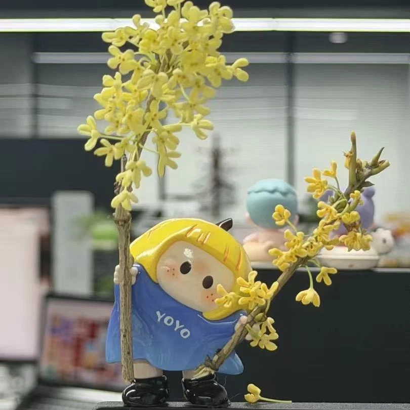 新款yoyo右右酱歪头系列摆件可爱治愈系手办收藏桌面装饰送友礼物
