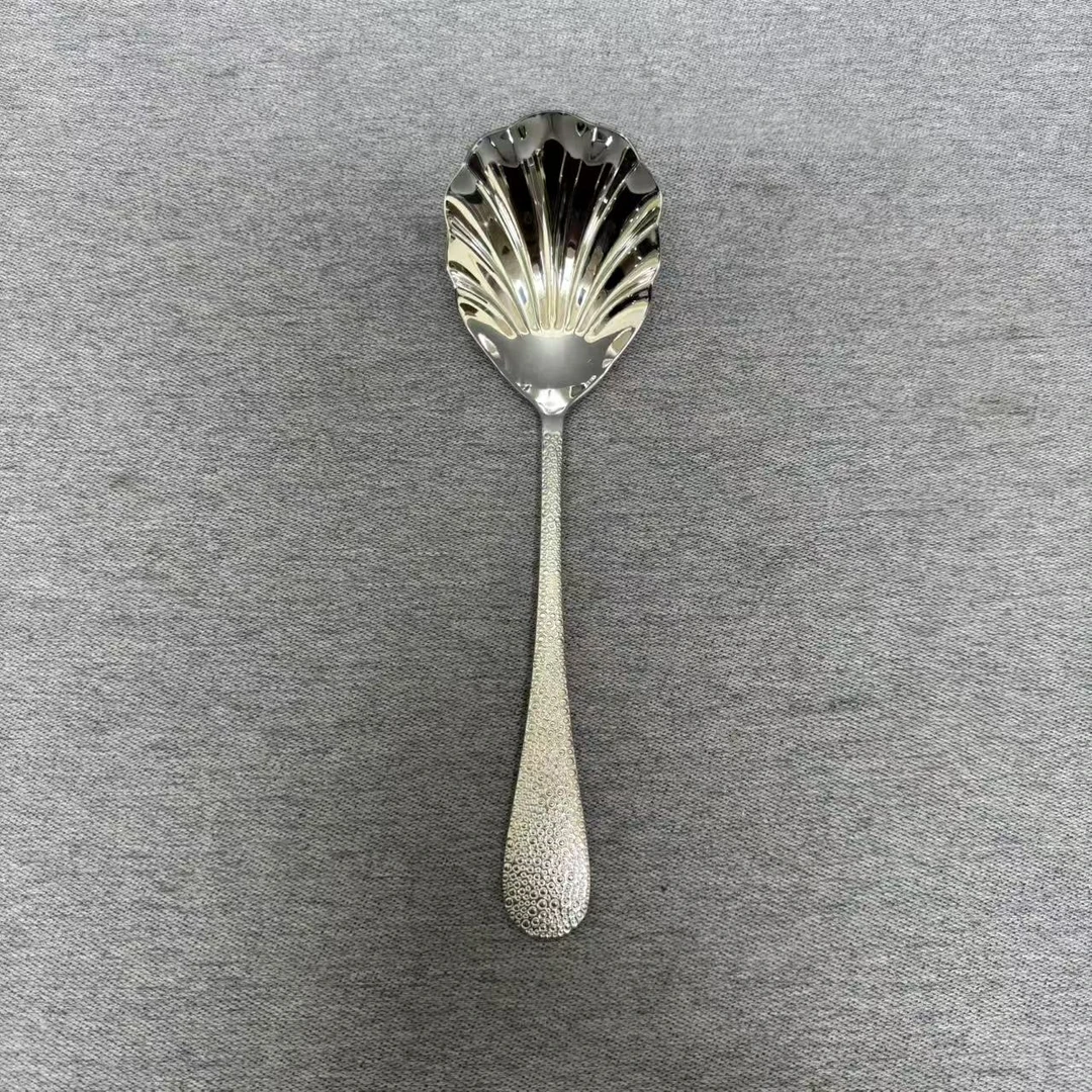 1-033 不锈钢长柄贝壳勺 分餐勺 长约23CM