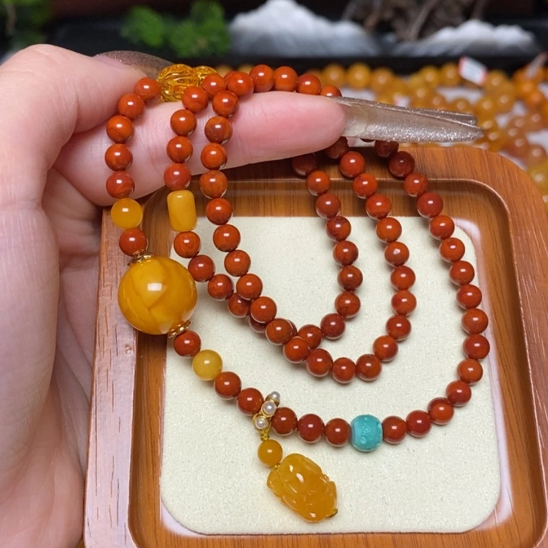 【闪购商品】未镶嵌蜜蜡手链手串