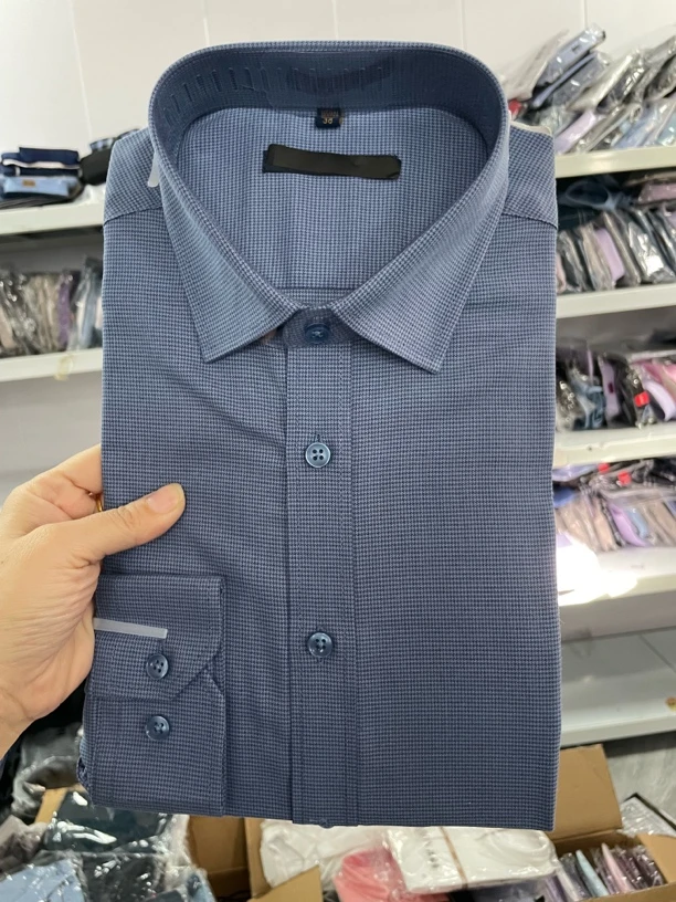 千鸟格易打理春款长袖衬衫四色