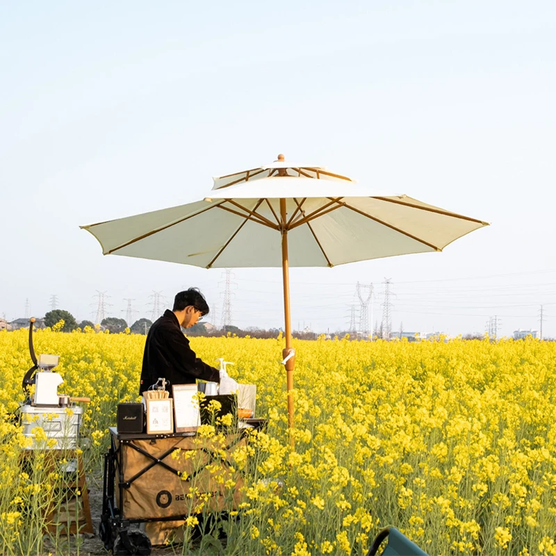 户外遮阳伞户外庭院庭院太阳伞大号摆摊伞广告伞中柱伞室外露营伞