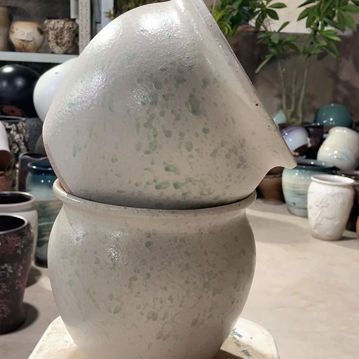 紫砂花盆正品口20高20。z z z