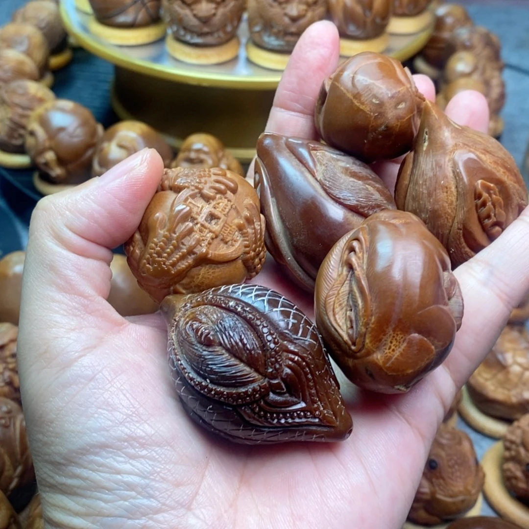 【闪购商品】香榧木橄榄核核雕工艺瑕疵