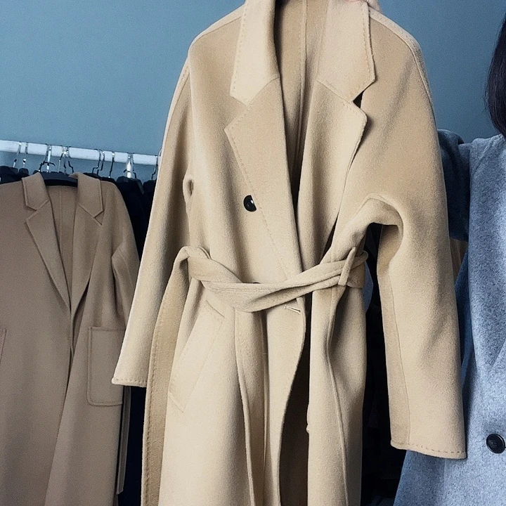 双面呢大衣801浅驼色S码