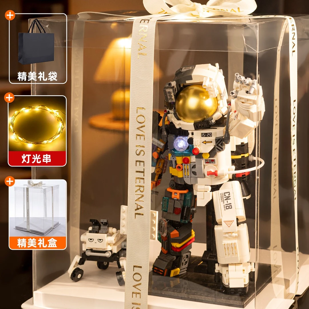 六一儿童节礼物男孩正版破晓宇航员积木拼装8-16岁地球仪益智玩具