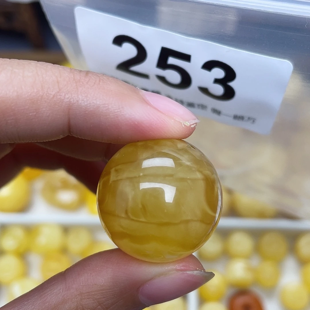 蜜蜡未镶嵌珠宝奇石粉23.4