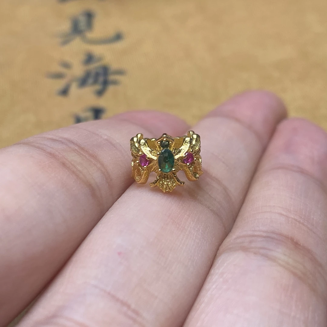 925银合成锆石银制品 【艺笙】皇冠卡环隔珠配珠DIY配饰