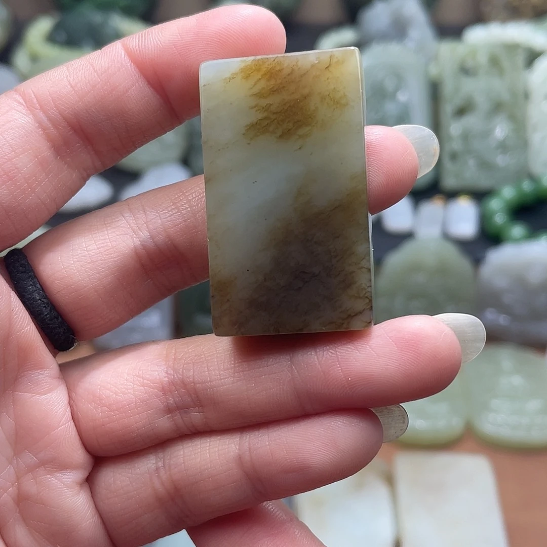 和田玉未镶嵌吊坠(不含链)