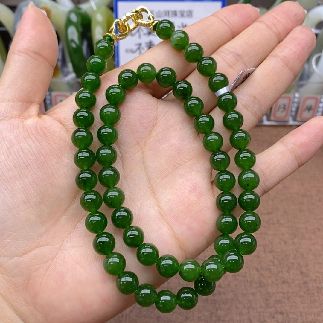 和田玉未镶嵌项链卡8