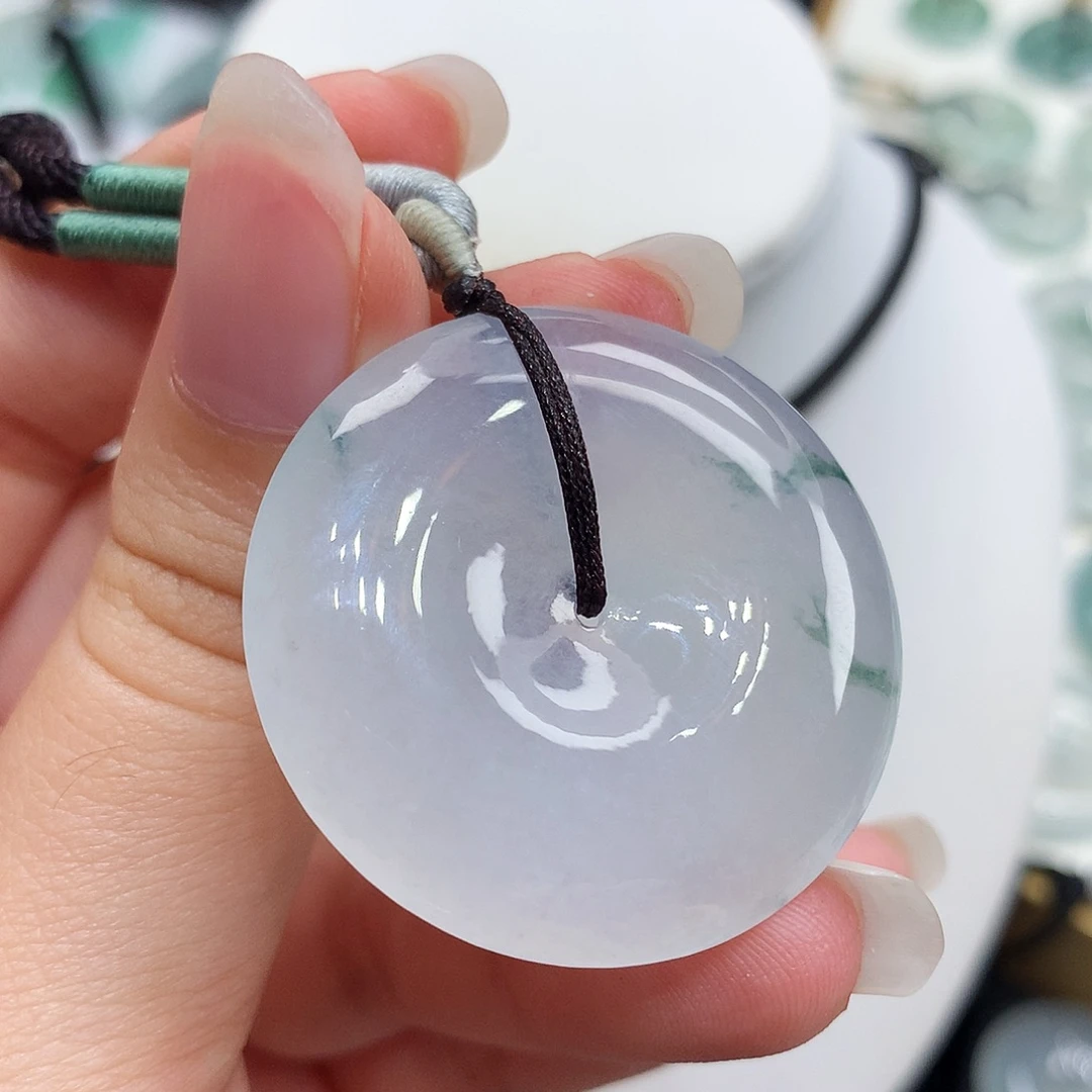 翡翠未镶嵌胸饰翡翠46，34.6/6.1