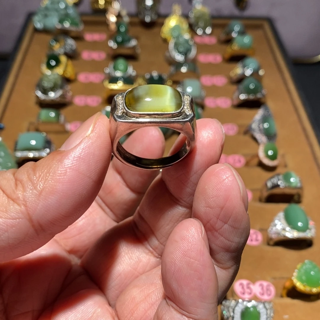 和田玉银S925镶嵌颈饰