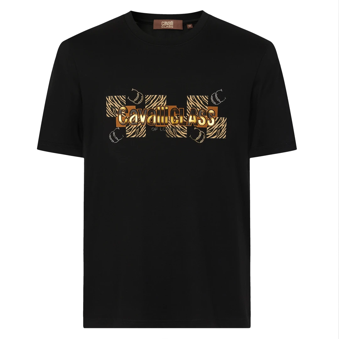 25夏个性印花烫钻舒适圆领男式短袖RWC149