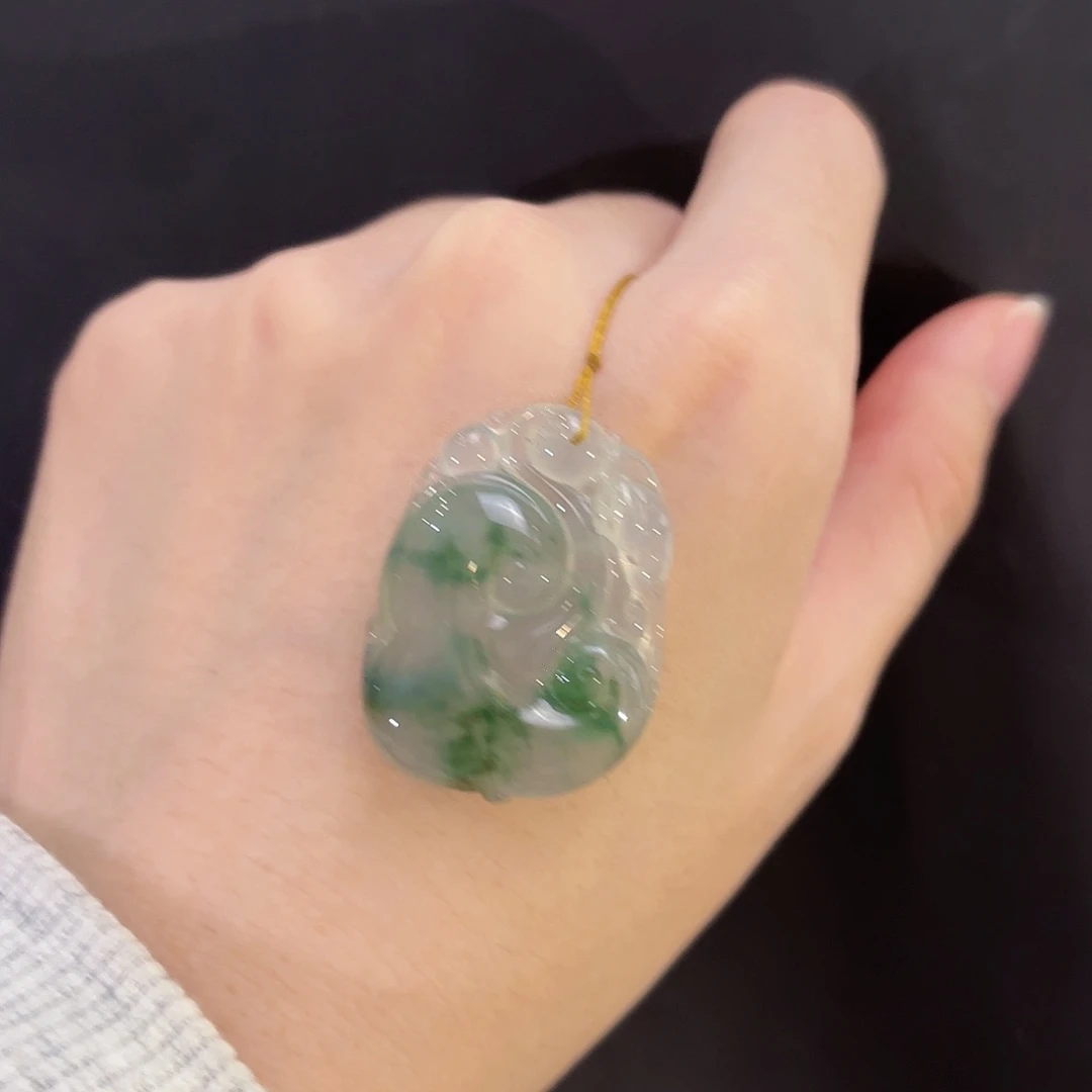 翡翠未镶嵌吊坠(不含链)如意吊坠多人不退不换