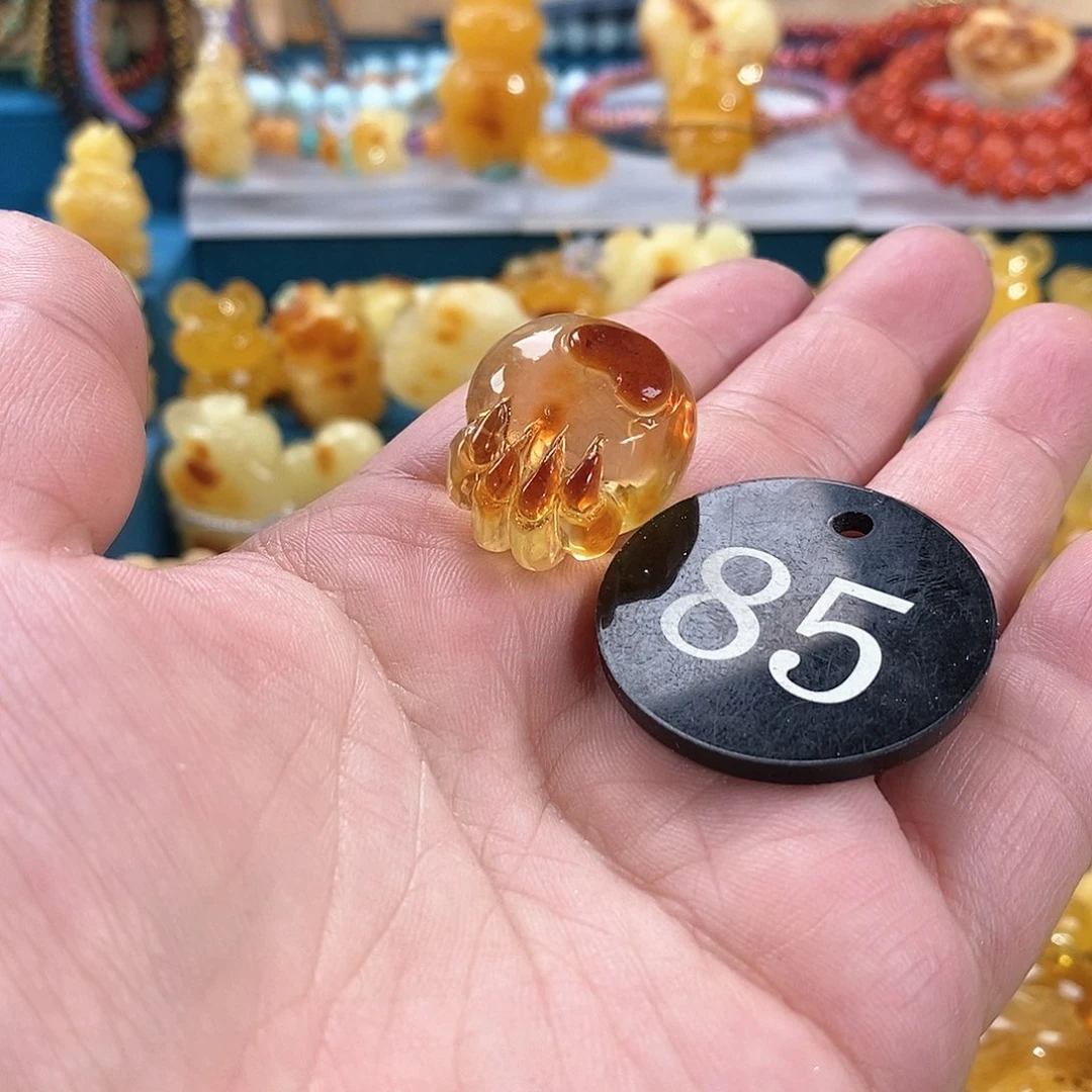 琥珀颈饰未镶嵌用****4裸石