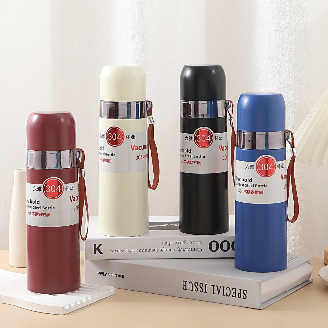 【大促价】铠甲杯盖两用500毫升304不锈钢保温杯真空旅行便携家用