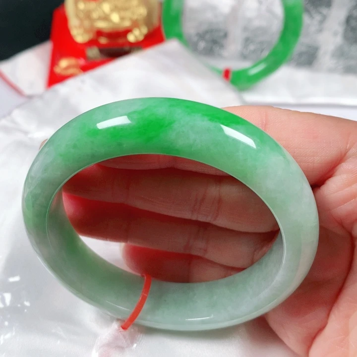 未镶嵌手镯翡翠  编号D1097 正圈55-56