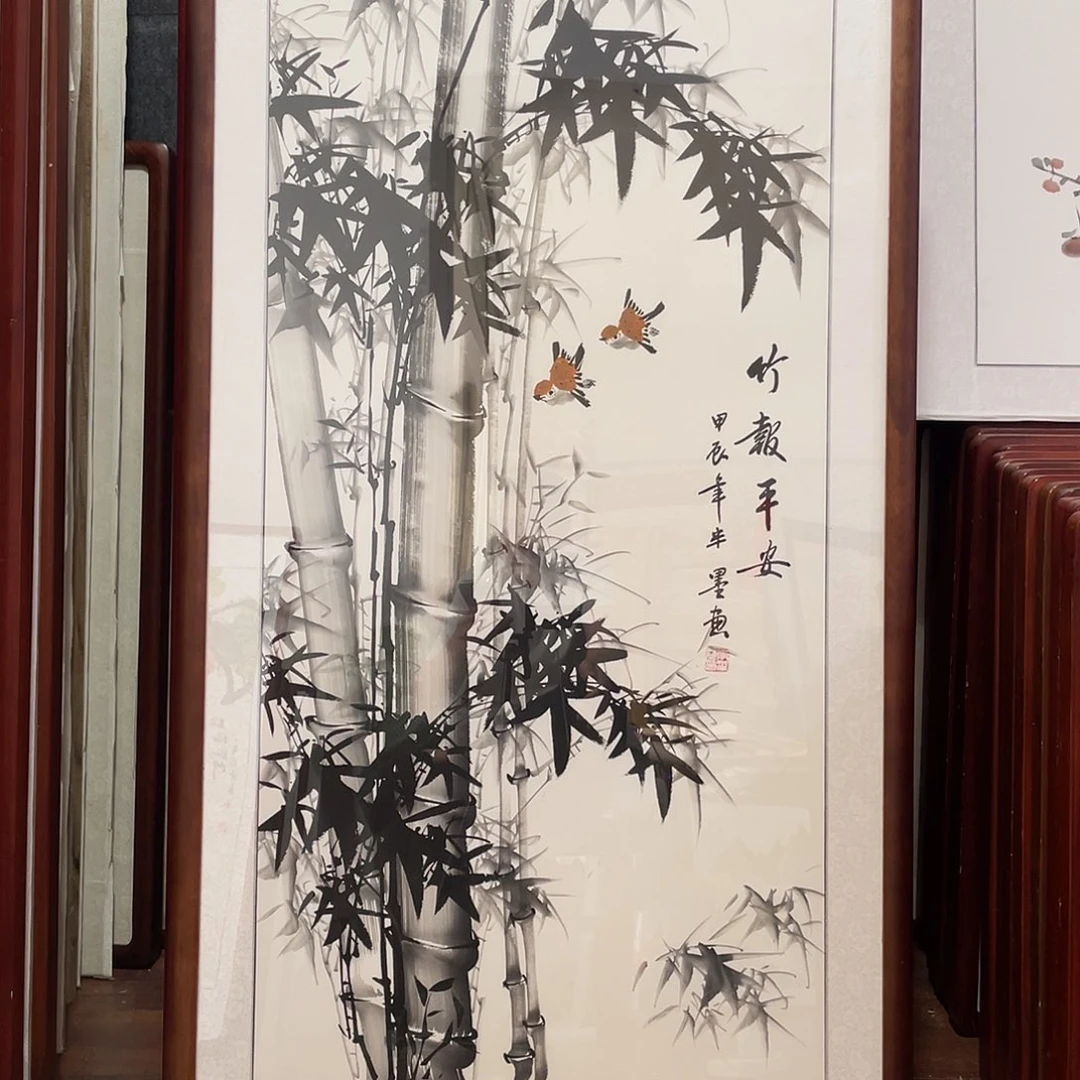 国画带框尺寸63*123厘米