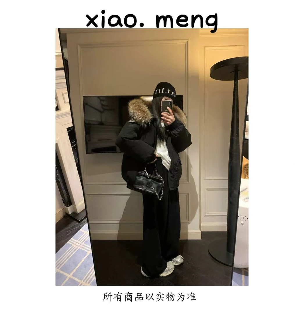 冬季保暖连帽派克加厚外套（6605）