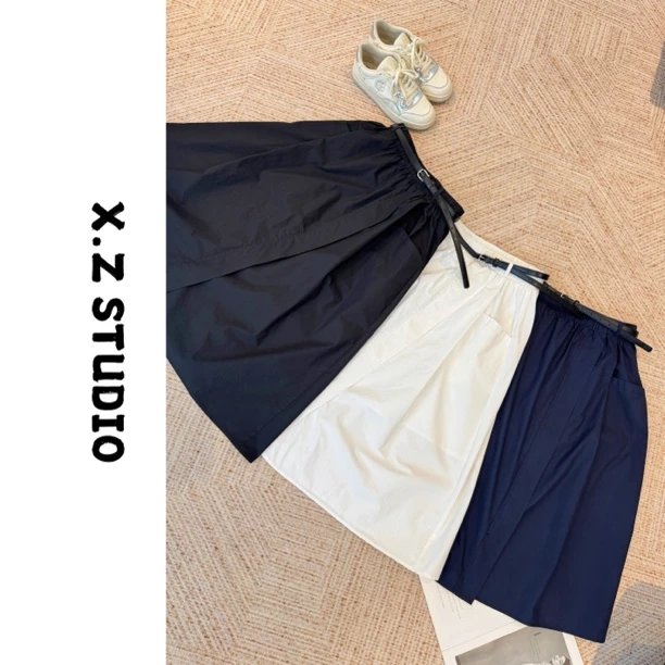 X.ZHEN【大口袋半身裙】休闲百搭不规则半身裙气质通勤新款裙子夏季