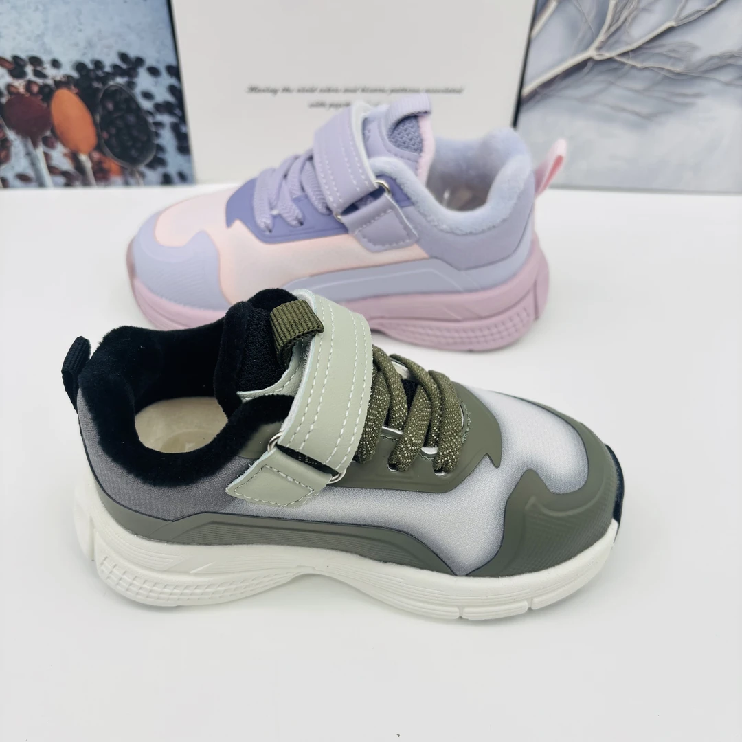 B4区329冬季儿童时尚休闲保暖加绒二棉鞋