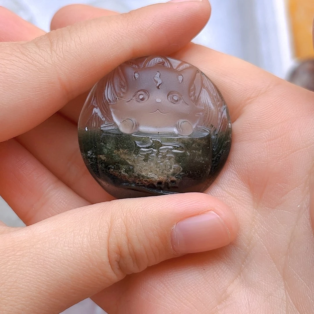水晶颈饰未镶嵌绿幽灵可爱