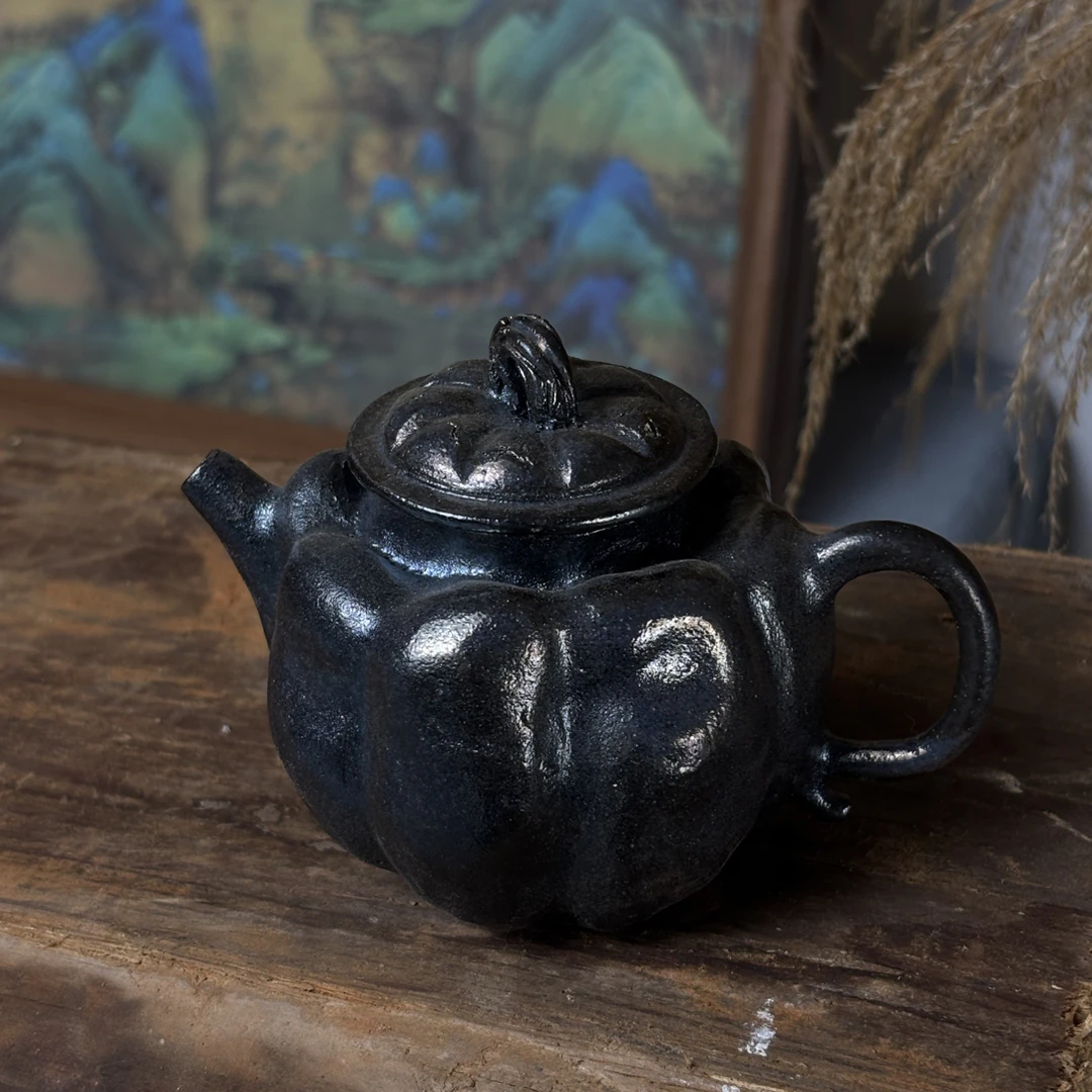 【麦创制物】柴烧手捏小品南瓜壶