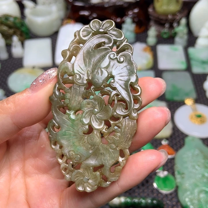 未镶嵌挂件翡翠清