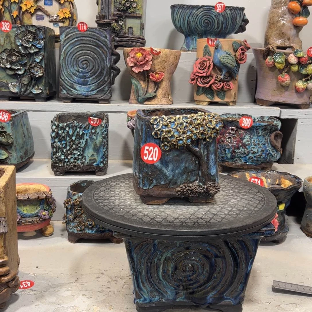 520 号陶然花器手工花盆