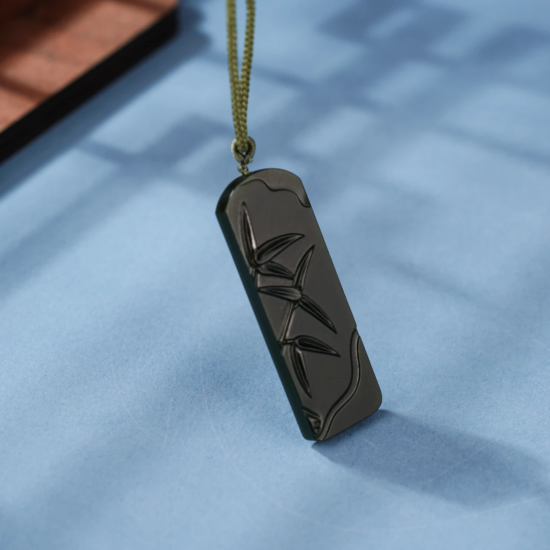 盟世玉和田玉玉牌（竹）00678438