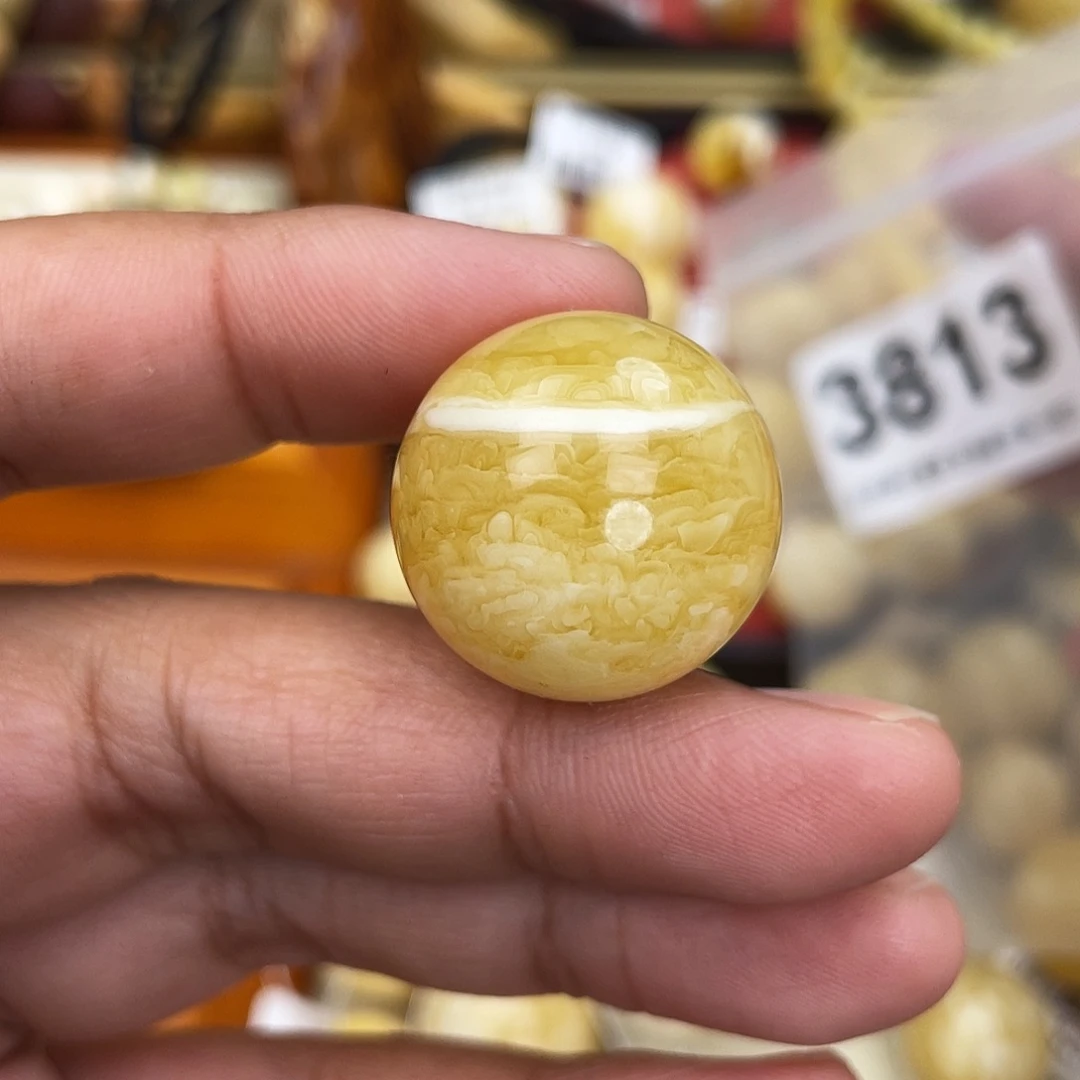 蜜蜡未镶嵌珠宝奇石23.1虎皮