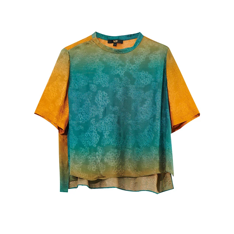 轮廓原创气质宽松上衣L232Y026 潮流气质百搭上衣中式显瘦上衣