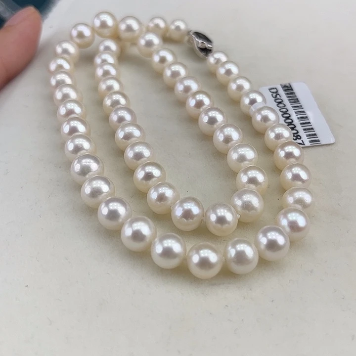淡水珍珠银S925镶嵌颈饰8➕极光炫彩高品