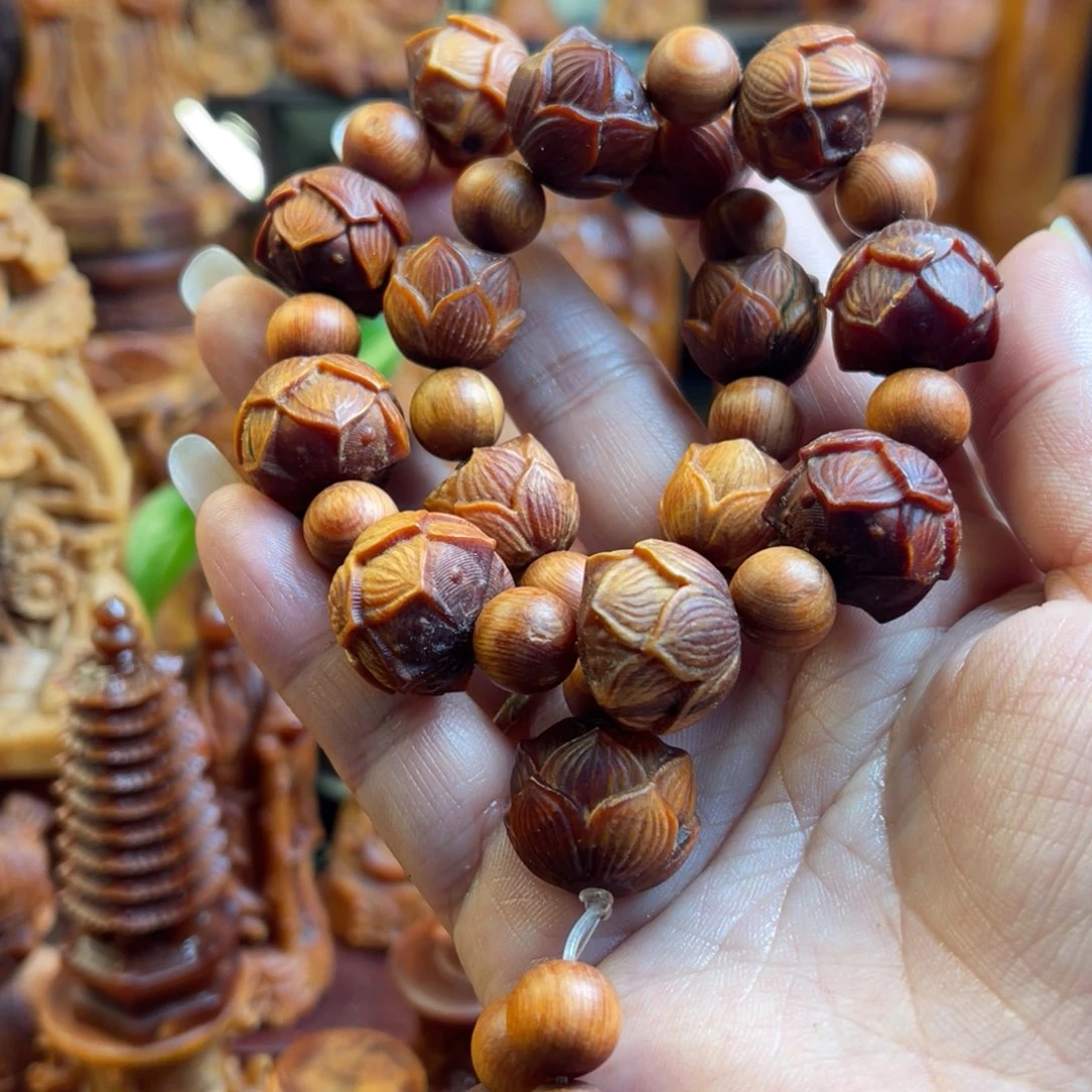 其他松木（琥珀木）瑕莲花手持