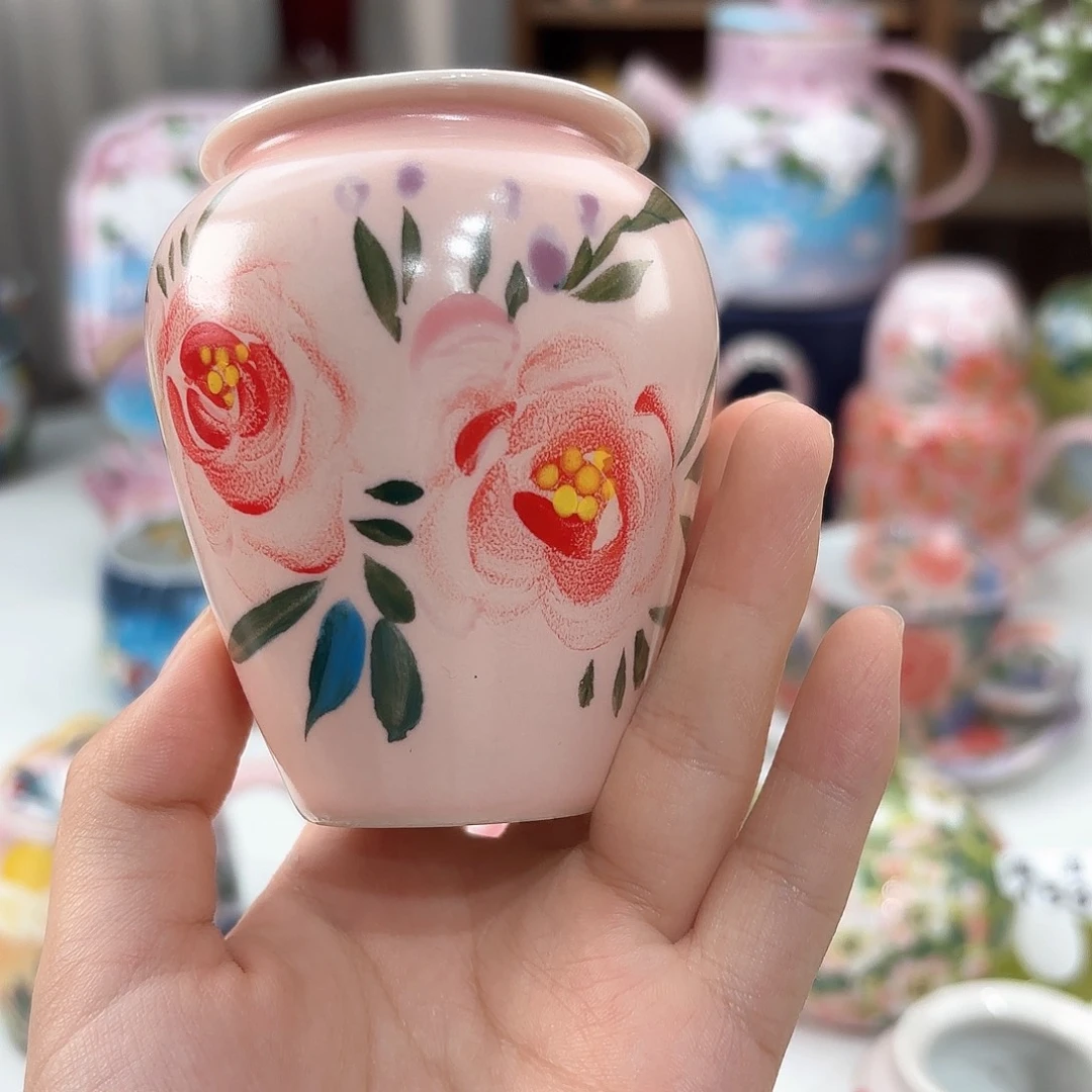 景德镇手绘高温釉下彩陶瓷茶具