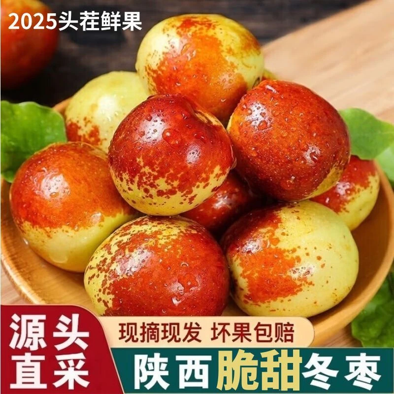 【只卖大果】正宗陕西大荔冬枣脆甜枣新鲜大枣冰糖枣现摘直发