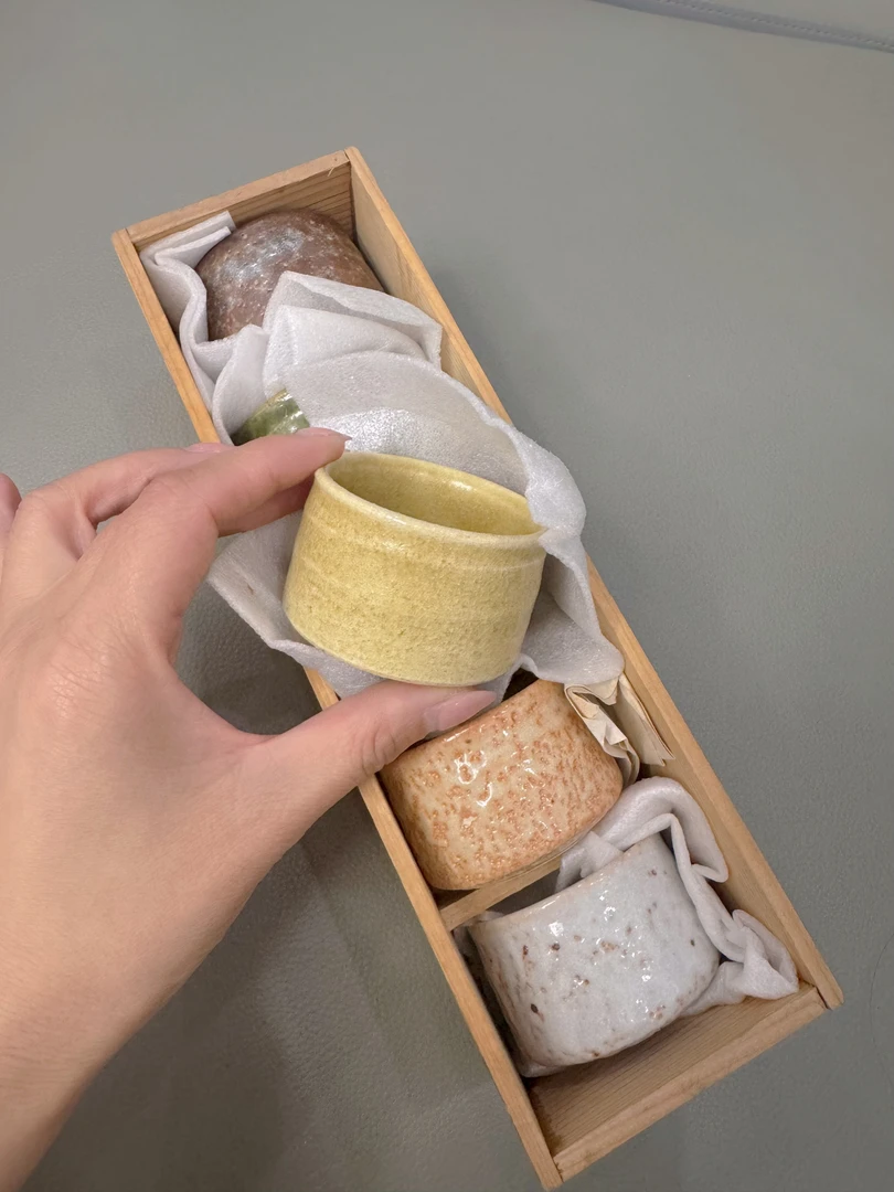 日本茶杯5只装陶瓷