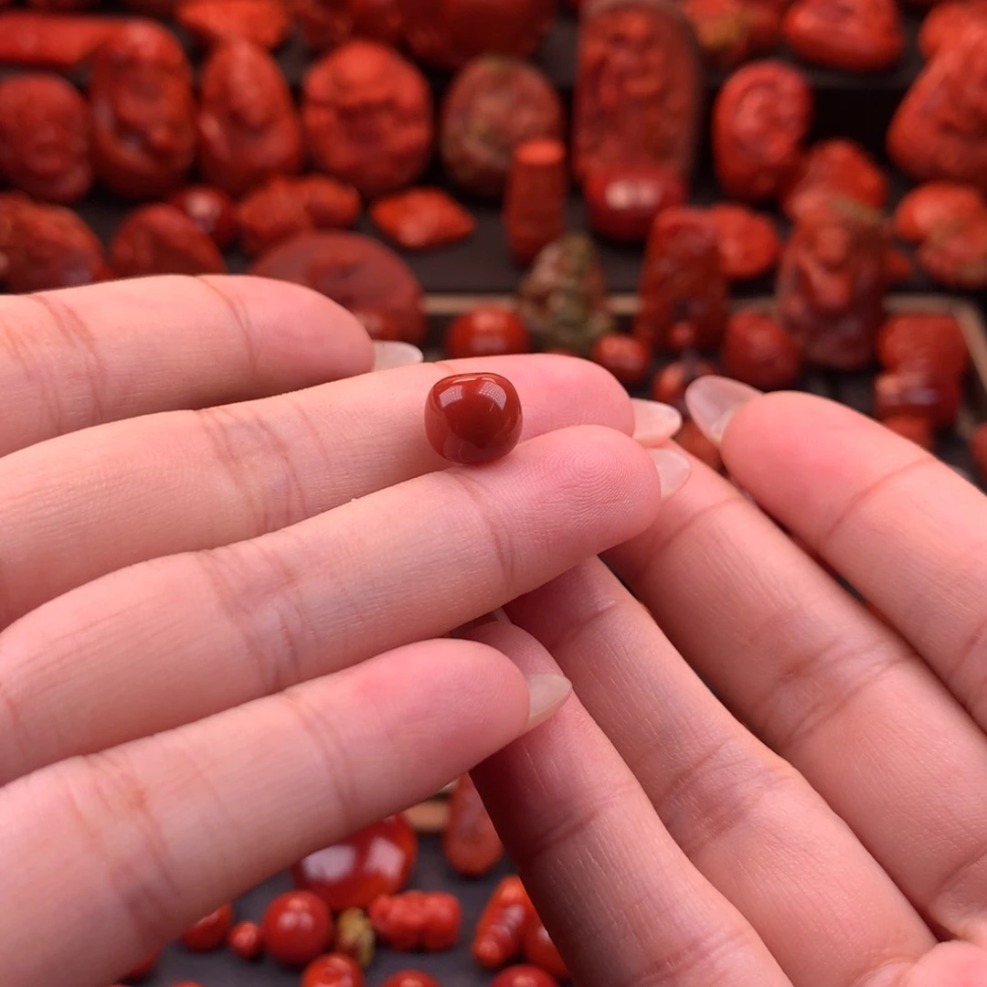 未镶嵌原矿老型单珠9.3mm南红玛瑙