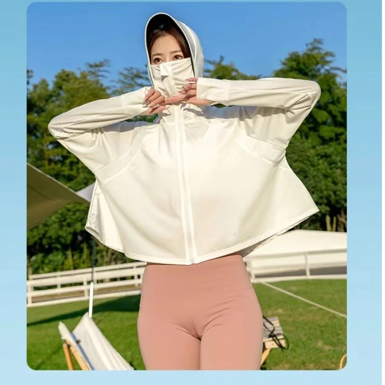 冰丝防晒衣女2025新款夏季防紫外线长袖超薄款罩衫外套骑车防晒服