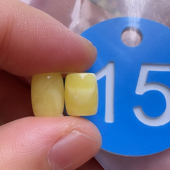 蜜蜡未镶嵌珠宝奇石7mm花粉